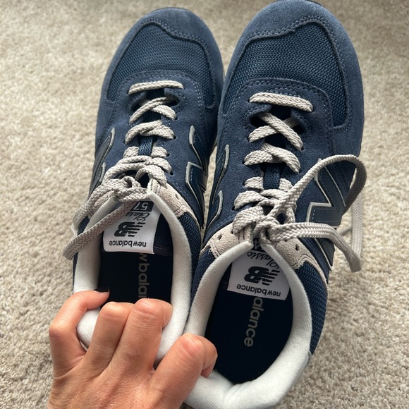 New Balance 574 Sneakers - size 9.5 color BLUE - Picture 7 of 9